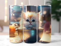 Kitten in a Cup Tumbler Wrap - CraftNest