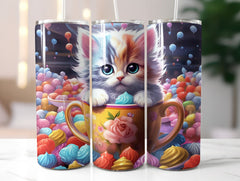 Kitten in a Cup Tumbler Wrap - CraftNest