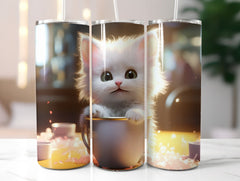 Kitten in a Cup Tumbler Wrap - CraftNest