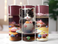 Kitten in a Cup Tumbler Wrap - CraftNest