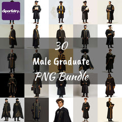 Male Graduates Students Clipart - CraftNest - Digital Crafting and Art