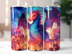 Manga Anime Dragons Tumbler Wrap - CraftNest