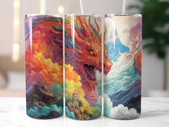 Manga Anime Dragons Tumbler Wrap - CraftNest