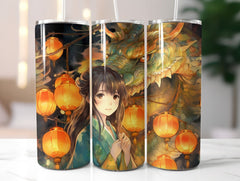 Manga Anime Dragons Tumbler Wrap - CraftNest