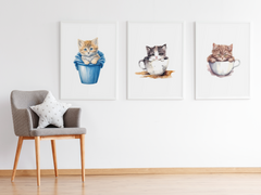 Kitten In A Cup Clipart - CraftNest