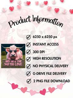 Pink Cow Not in the Mood Apparel Clipart - CraftNest - Digital Crafting and Art