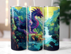 Pixel Art Dragon Tumbler Wrap - CraftNest