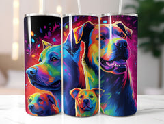 Rainbow Dogs Tumbler Wrap - CraftNest