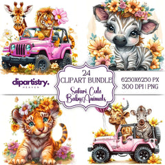 Safari Animals Bonus Clipart - CraftNest - Digital Crafting and Art