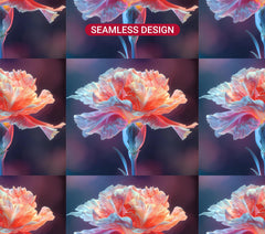 Carnations Flowers Tumbler Wrap - CraftNest - Digital Crafting and Art