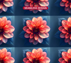 Dahlias Flowers Tumbler Wrap - CraftNest - Digital Crafting and Art