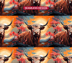Highland Cow 5 Tumbler Wrap - CraftNest