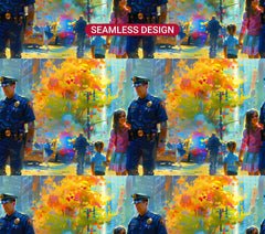 Police Officer 4 Tumbler Wrap - CraftNest - Digital Crafting and Art