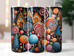 Candy Canes Tumbler Wrap - CraftNest