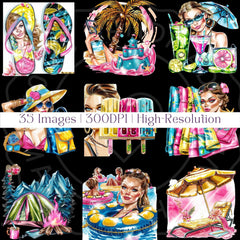 Summer Fun Clipart - CraftNest - Digital Crafting and Art