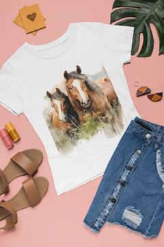 Horses In Nature Clipart - CraftNest