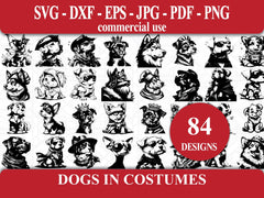 Dogs In Costumes SVG Bundle - CraftNest - Digital Crafting and Art