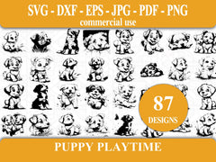 Puppy Playtime SVG Bundle - CraftNest - Digital Crafting and Art