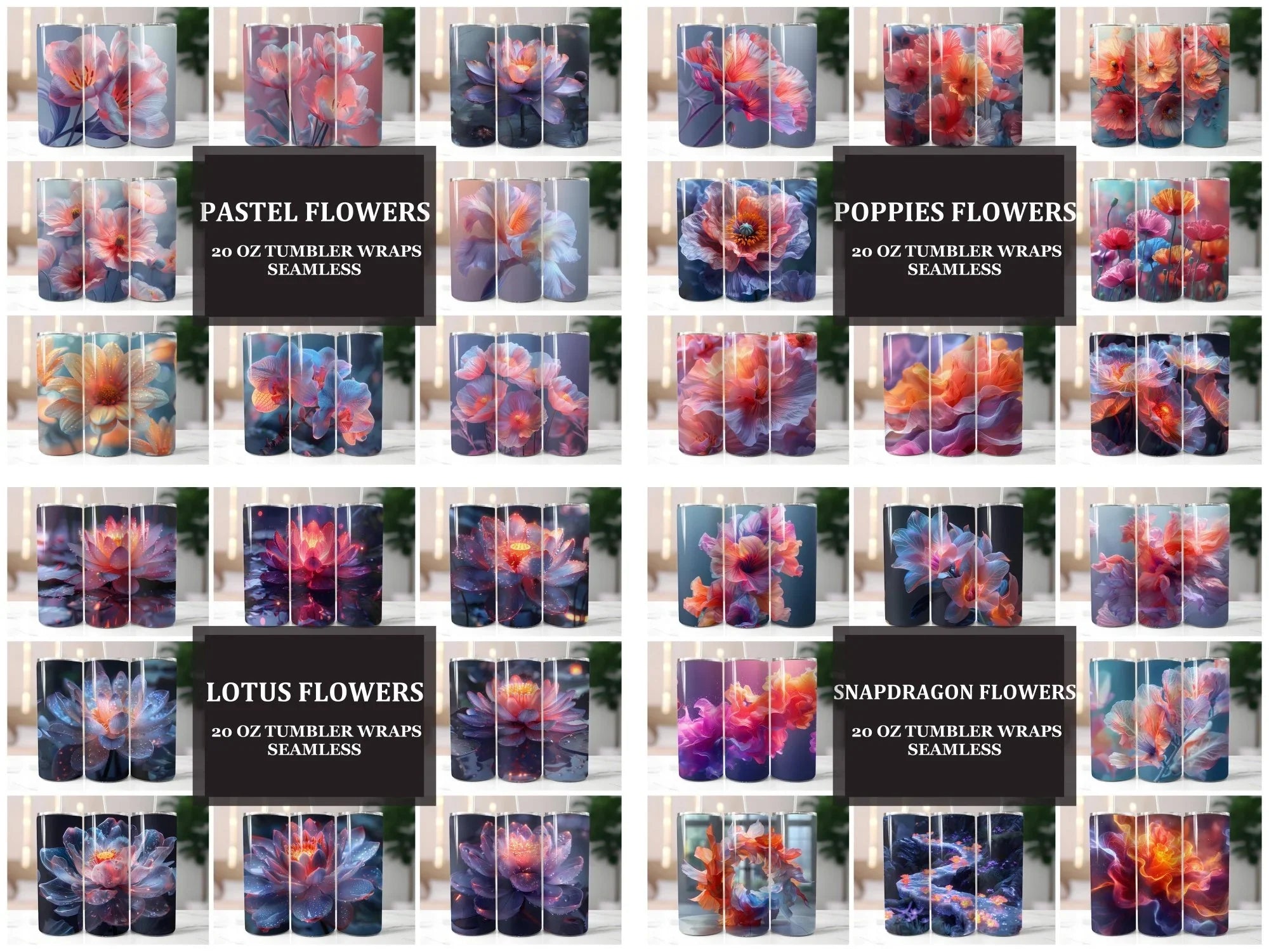 Flower Tumblers