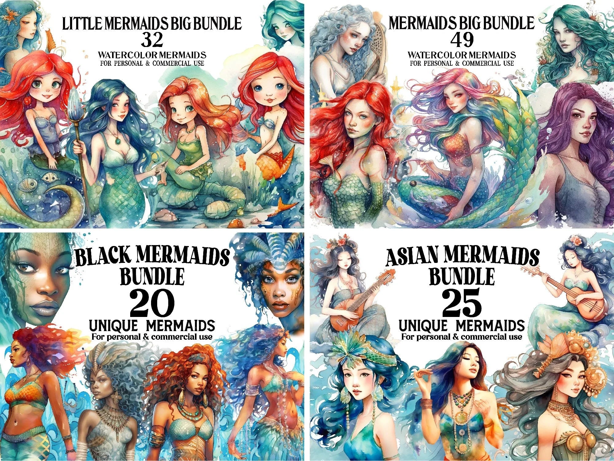 Mermaid Clipart