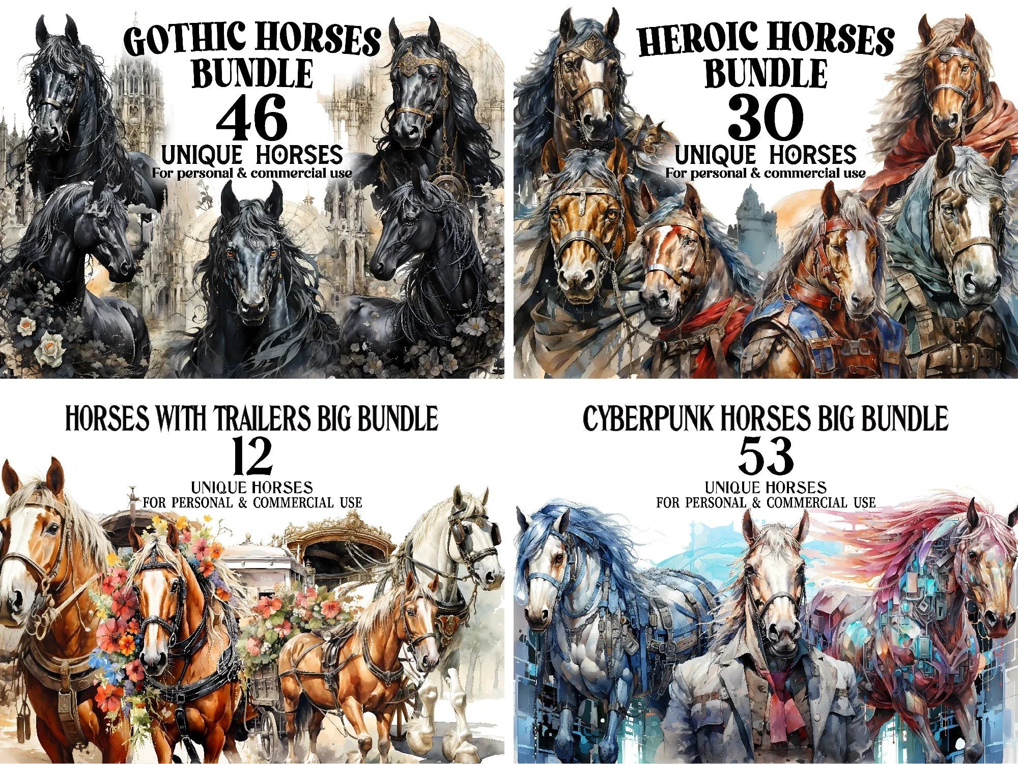 Horses Clipart