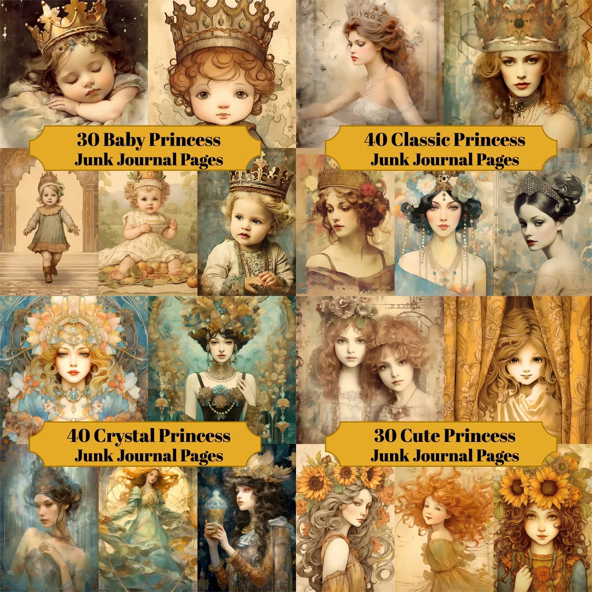 Princesses Junk Journals