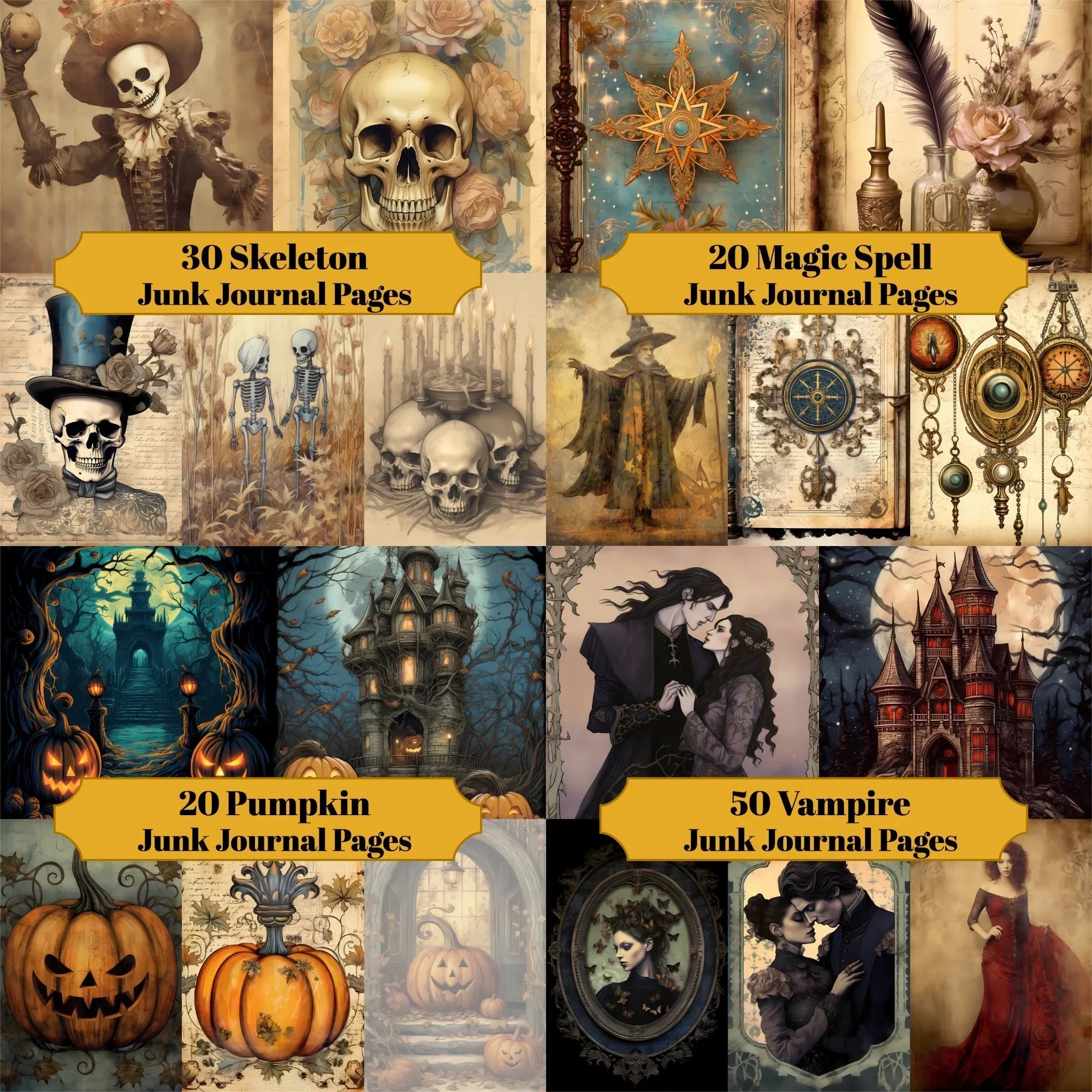 Halloween Junk Journals