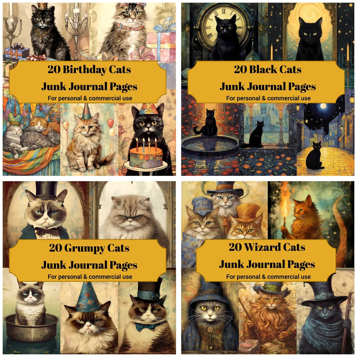 Cats Junk Journals