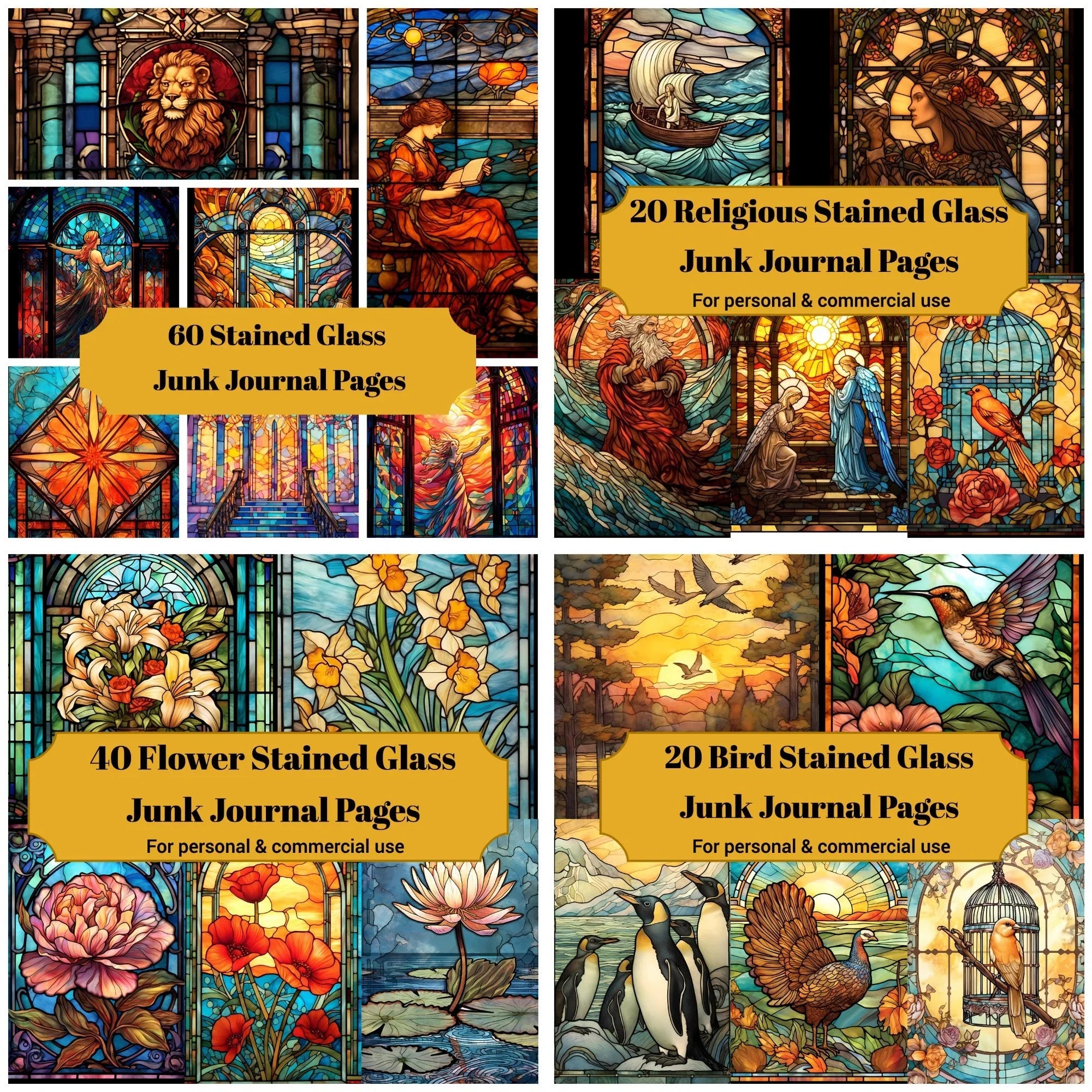 Stained Glass Junk Journals