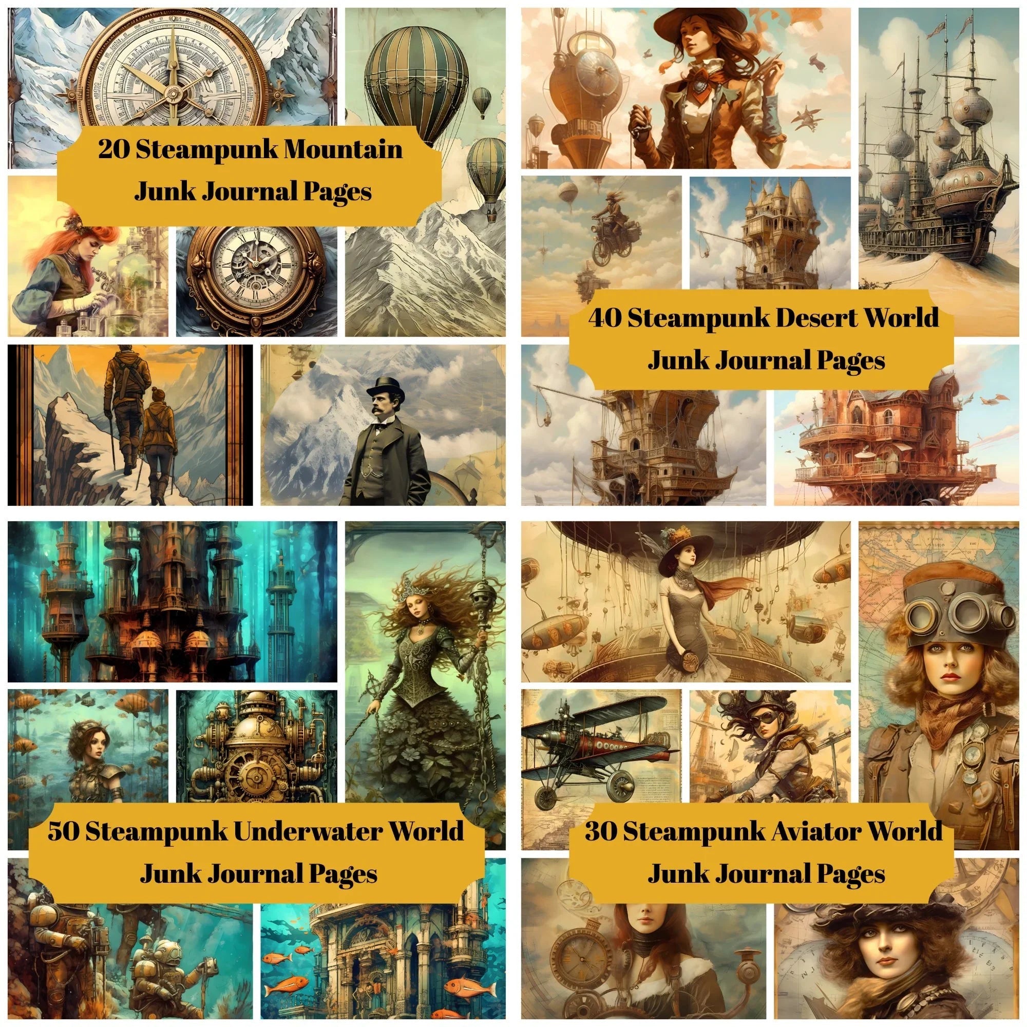 Steampunk Junk Journals