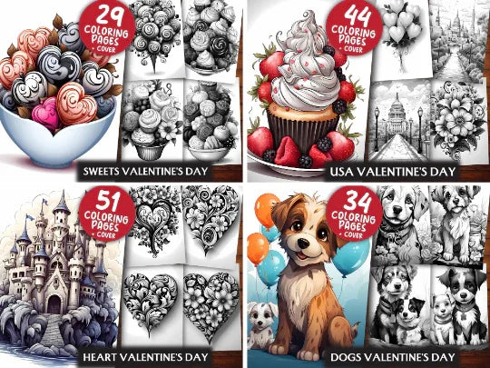 Valentine's Day Coloring Books