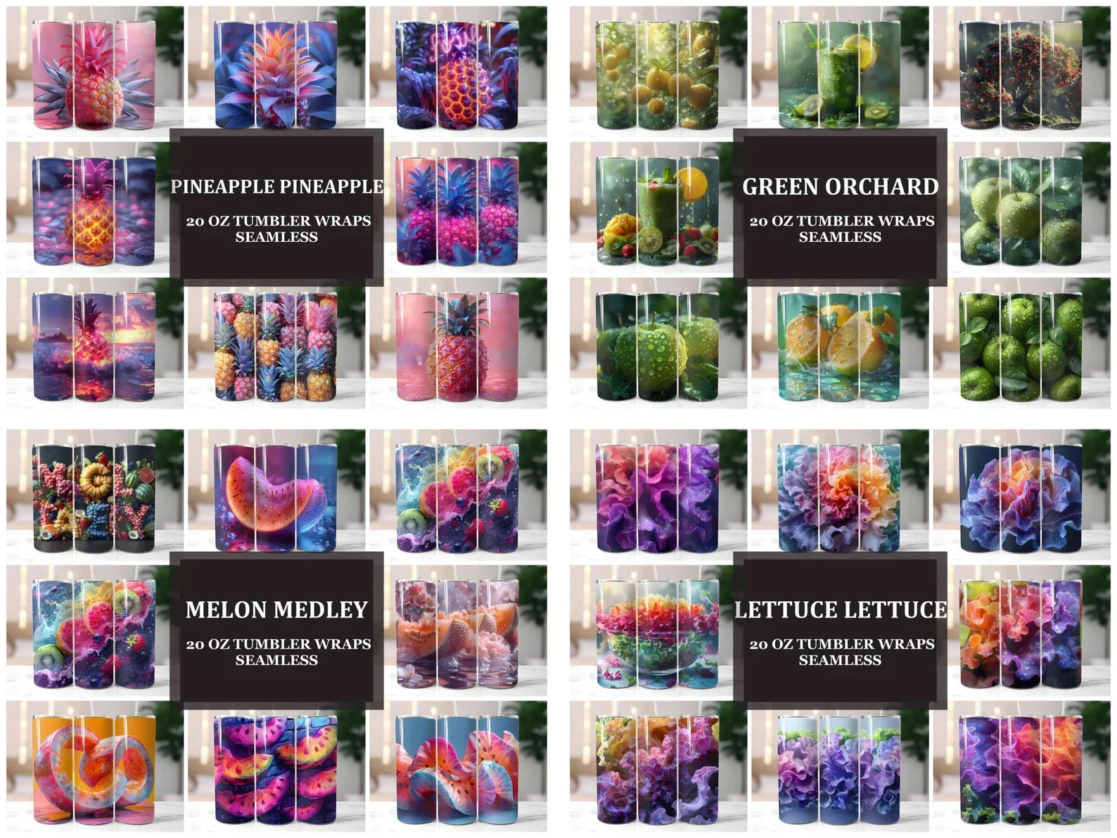 Fruits And Vegetables Tumblers