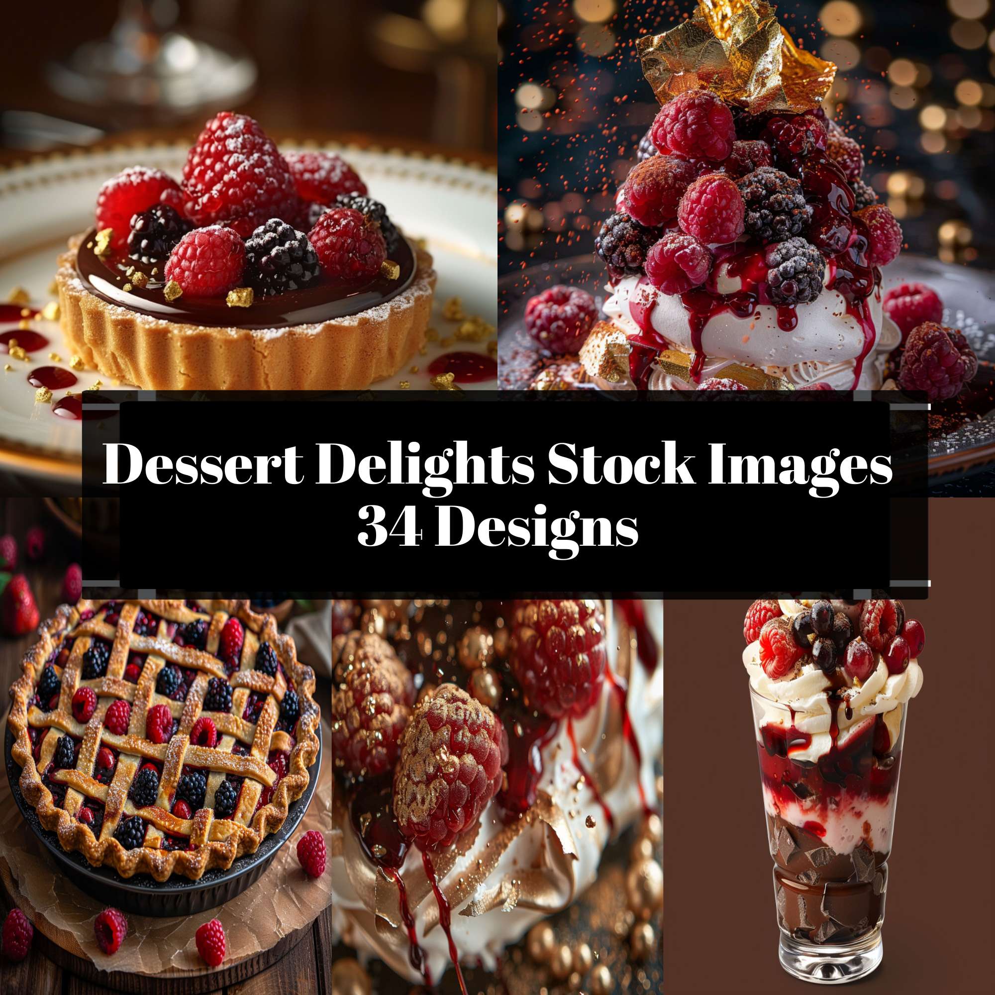 Dessert Delights Stock Images