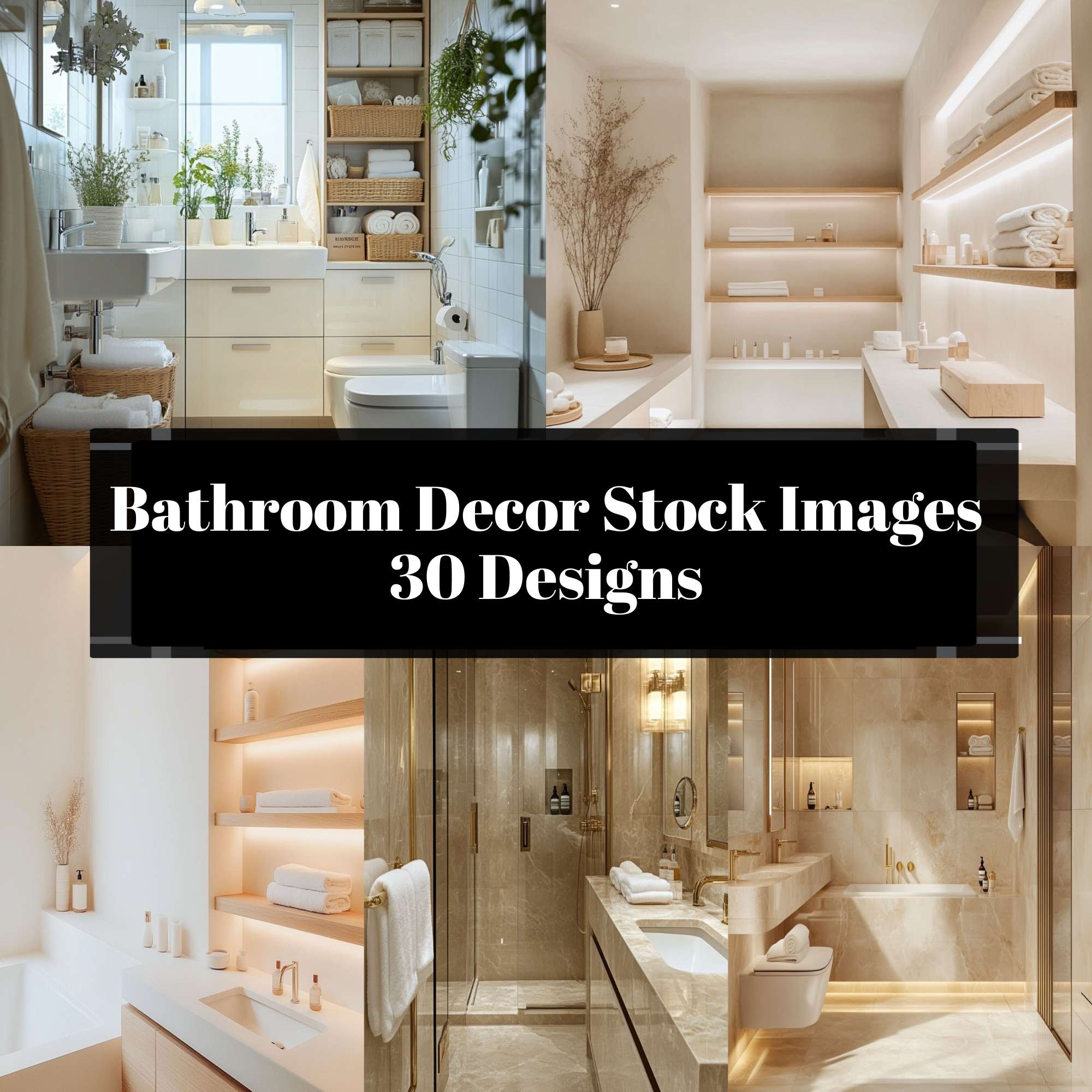 Bathroom Decor Stock Images