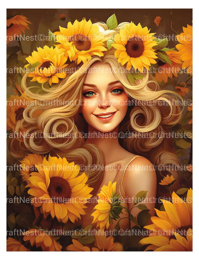 Venetian Carnival Woman Coloring Book - CraftNest - Digital Crafting and Art