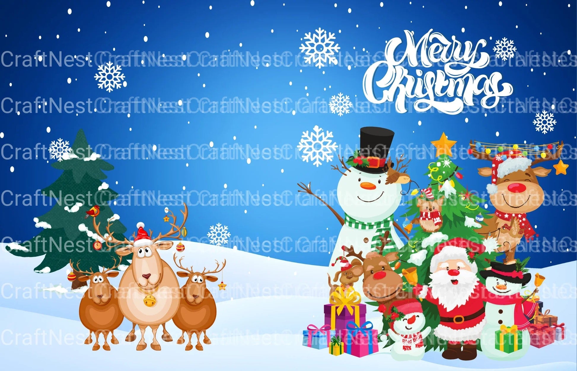 Kids Christmas Coloring Book - CraftNest - Digital Crafting and Art