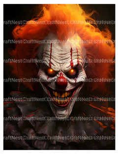 Evil Clowns Coloring Book - CraftNest - Digital Crafting and Art