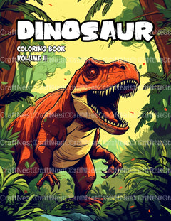 Kids Dinosaur Adventure Coloring Book - CraftNest - Digital Crafting and Art