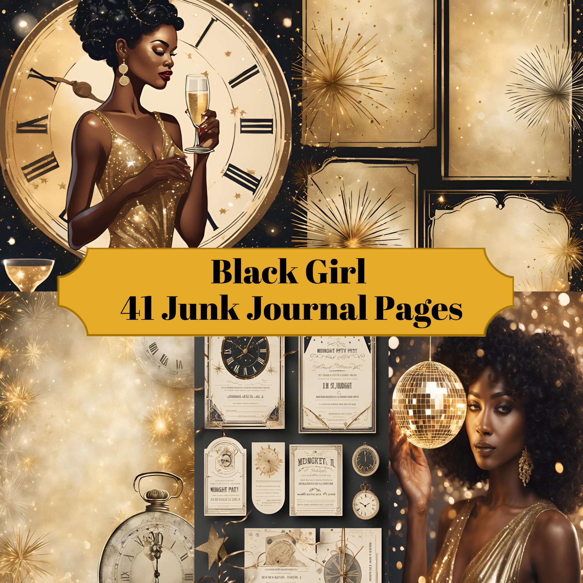 Black Girl Junk Journal Pages