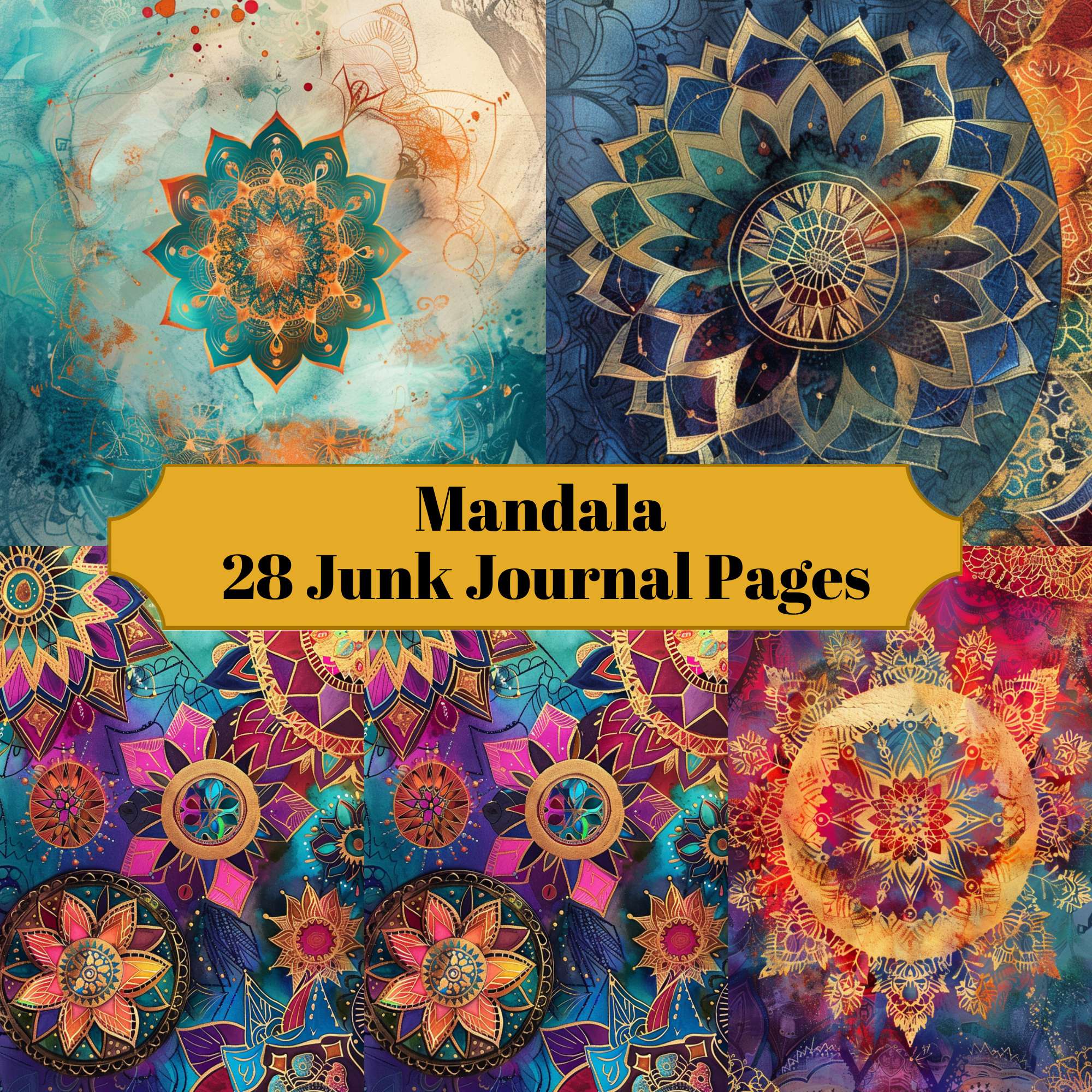 Mandala Junk Journal Pages
