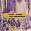 Purple Victorian Junk Journal Pages