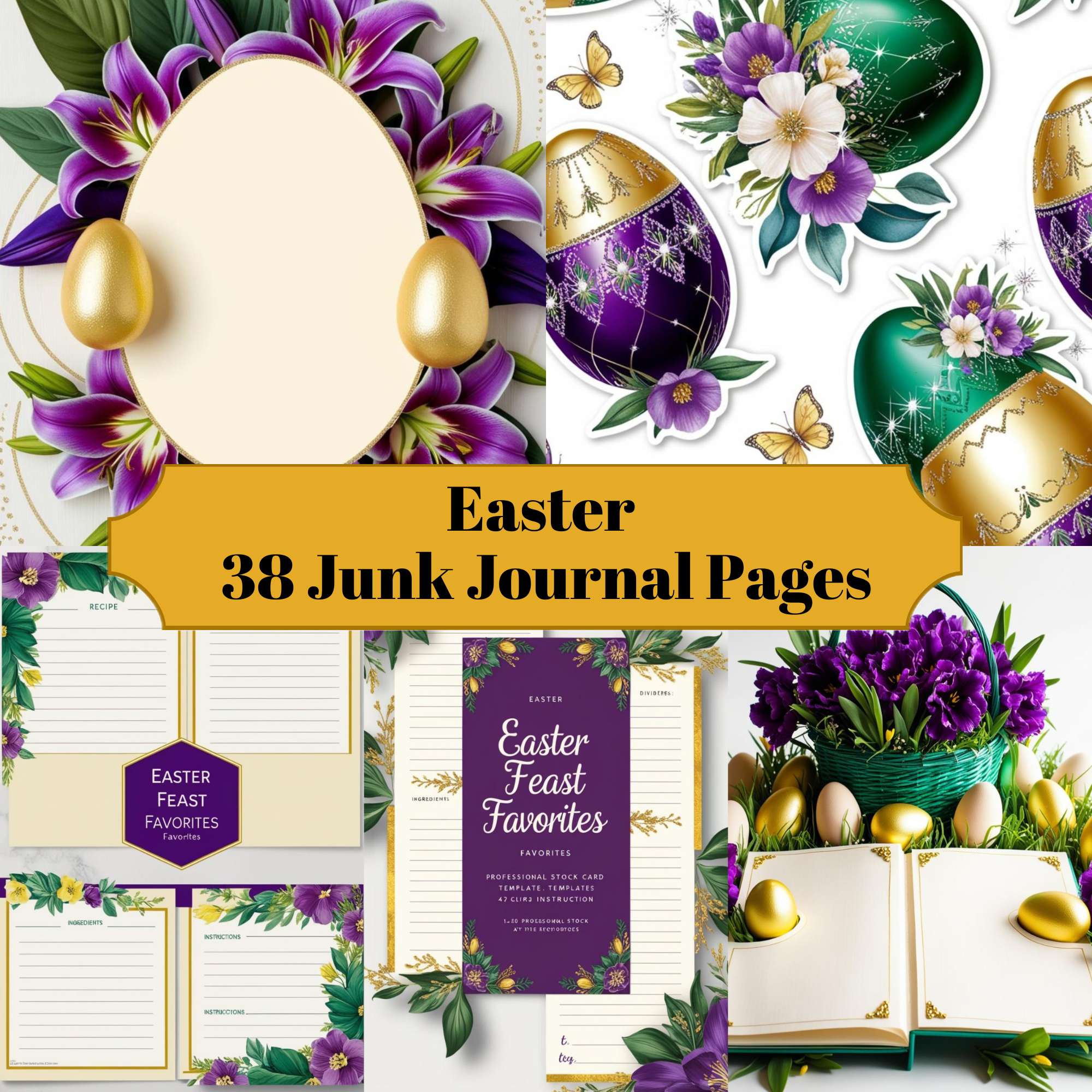 Easter Junk Journal Pages