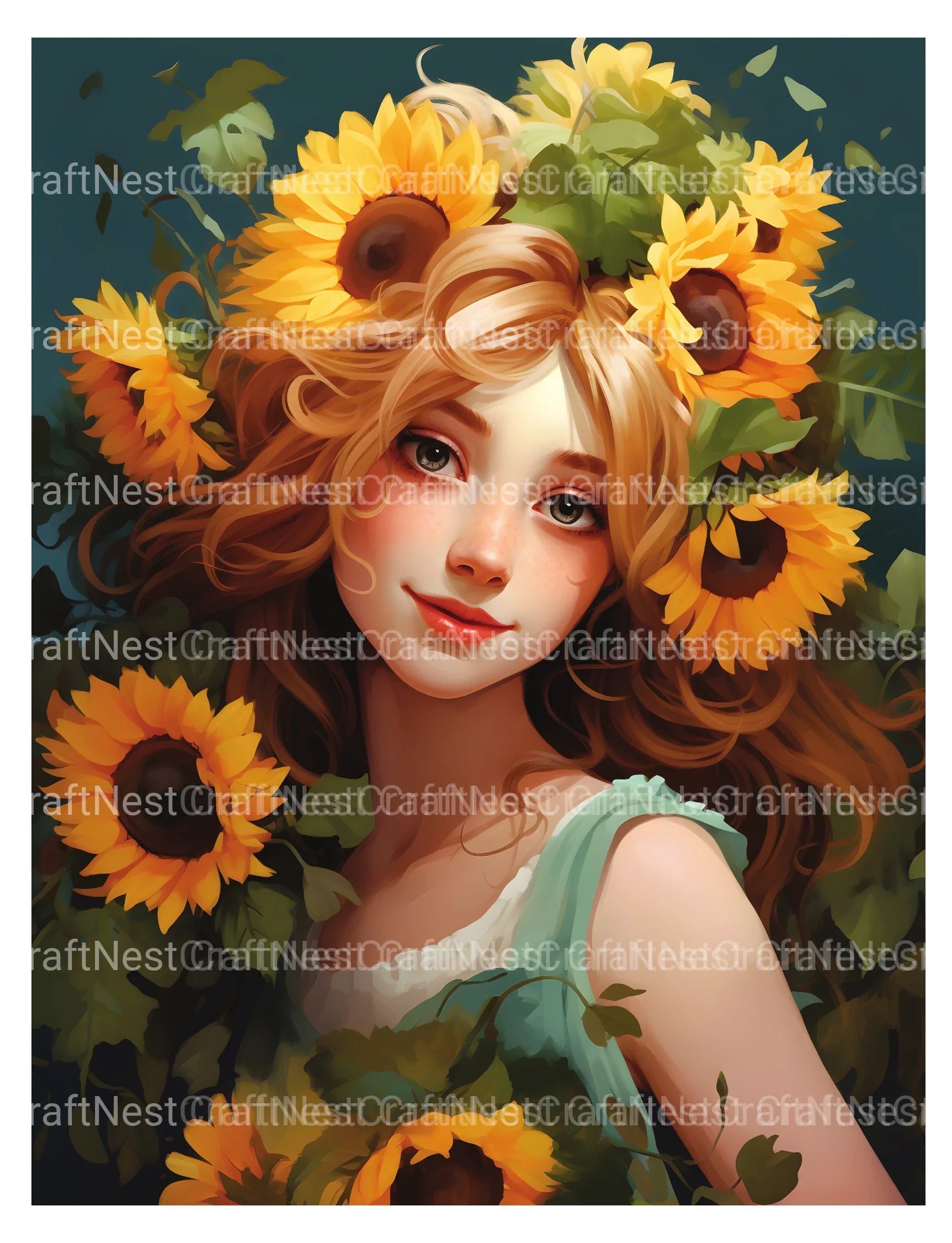 Venetian Carnival Woman Coloring Book - CraftNest - Digital Crafting and Art