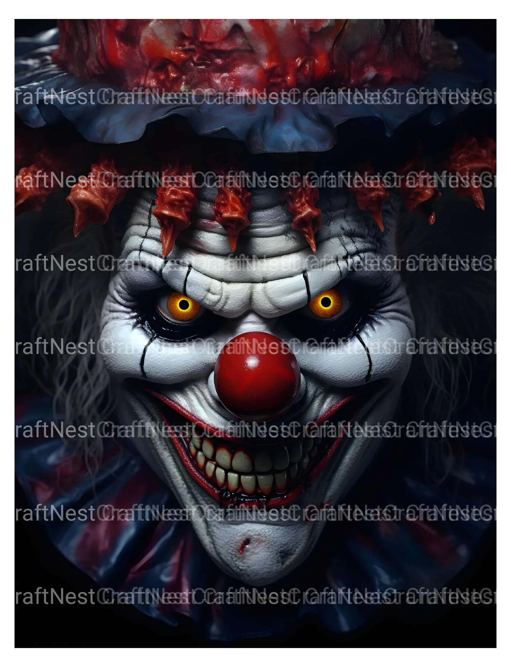 Evil Clowns Coloring Book - CraftNest - Digital Crafting and Art