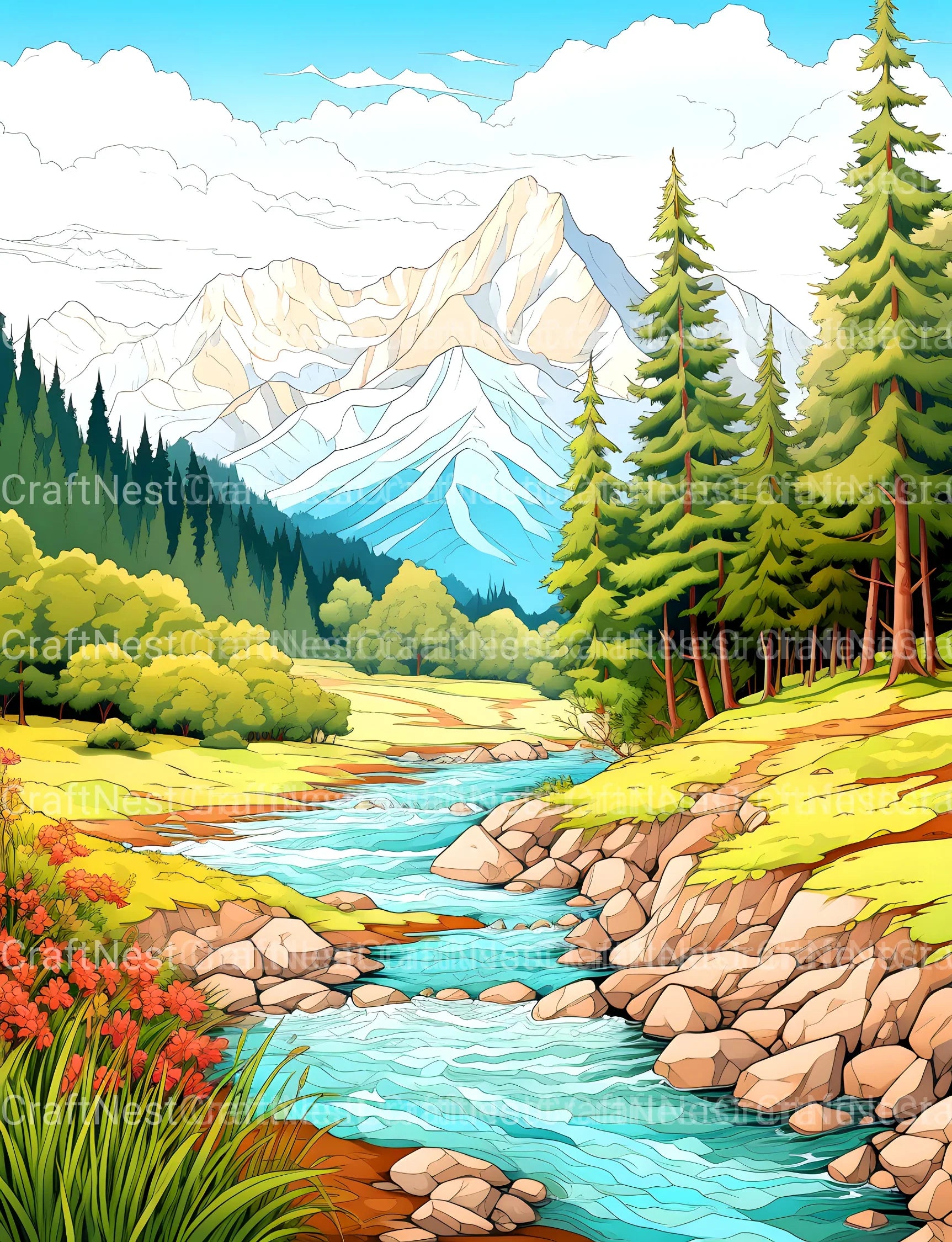 Country Life Coloring Book - CraftNest - Digital Crafting and Art