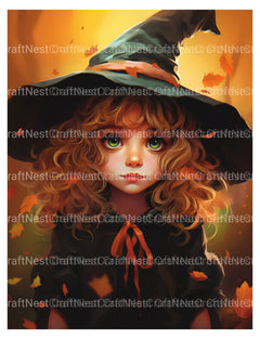 Cute Witch Coloring Book - CraftNest - Digital Crafting and Art