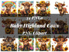 Baby Highland Cows Clipart