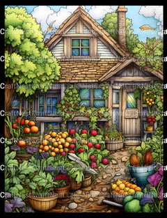 Farmers Garden Coloring Book 2 - CraftNest - Digital Crafting and Art