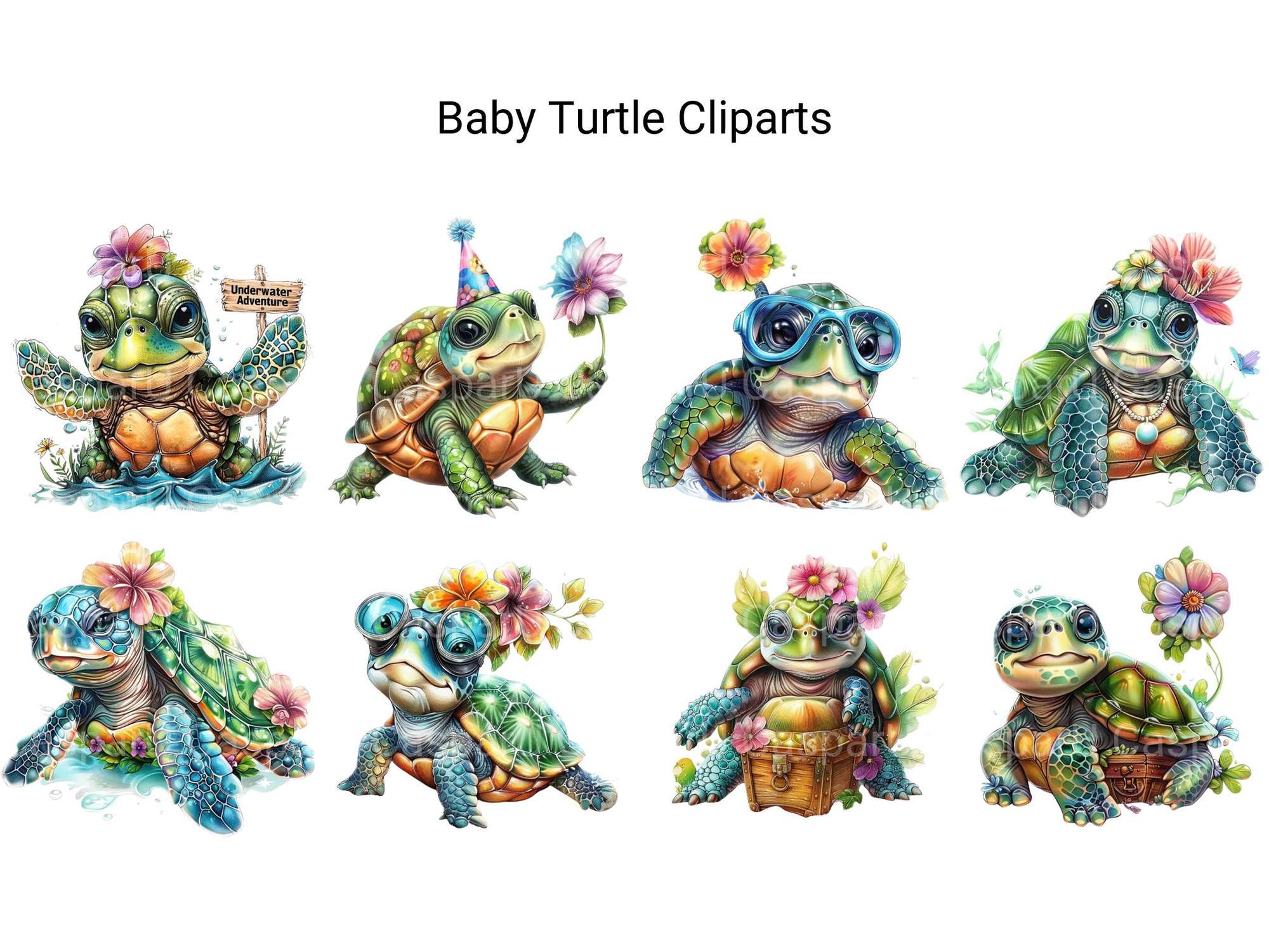 Baby Turtle Clipart