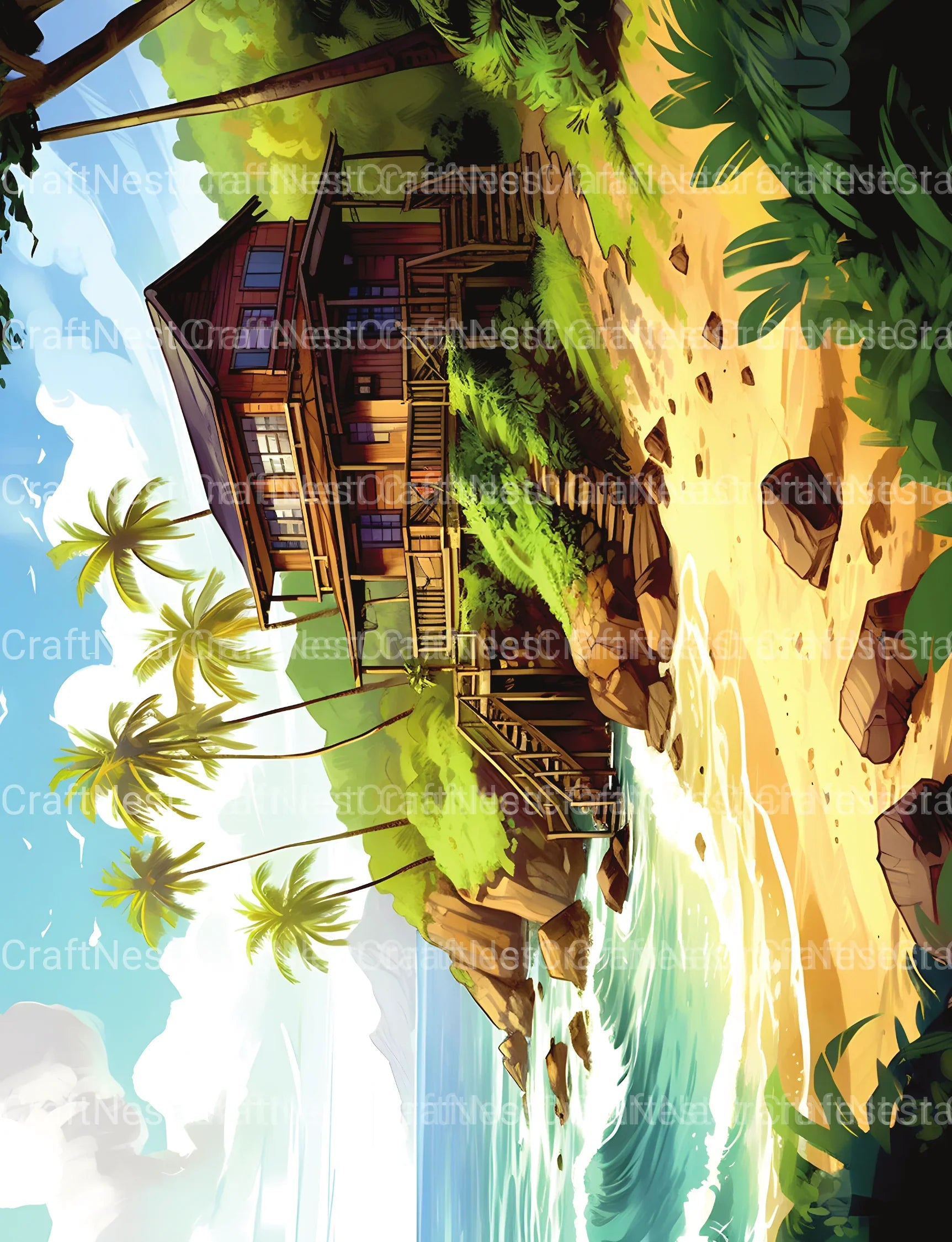 Hawaii Coloring Book - CraftNest - Digital Crafting and Art